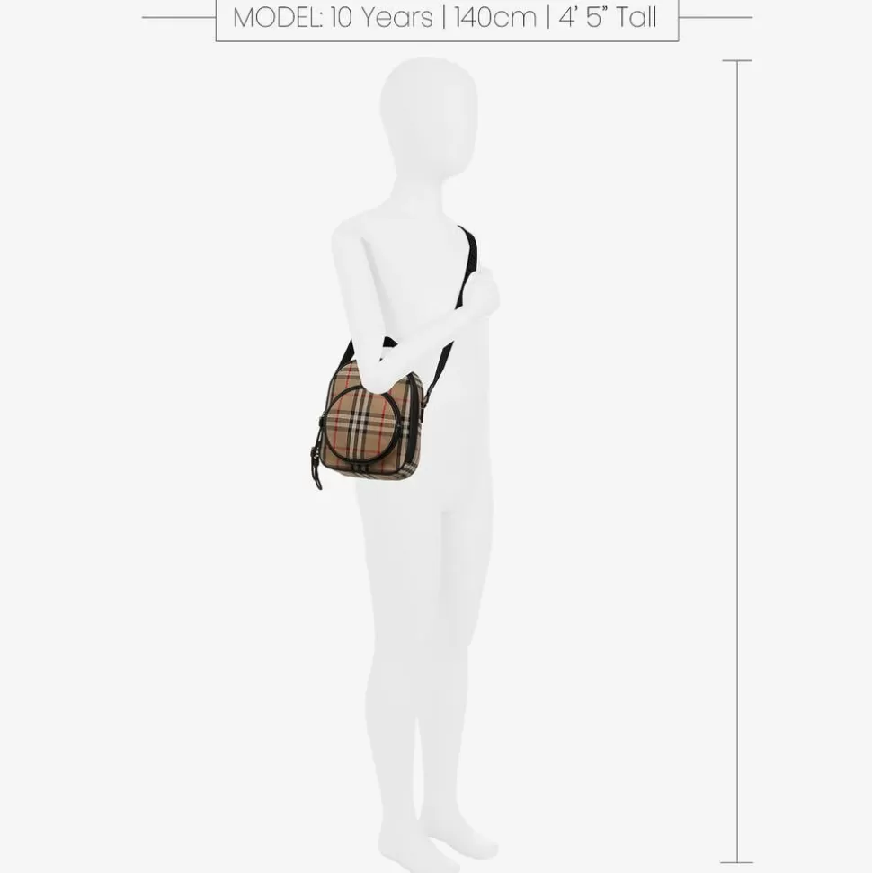Burberry Beige Vintage Check Crossbody Bag^BOY Bags