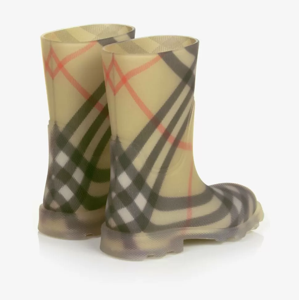 Burberry Beige Vintage Check Rain Boots^BOY Rain Boots | Rain Boots