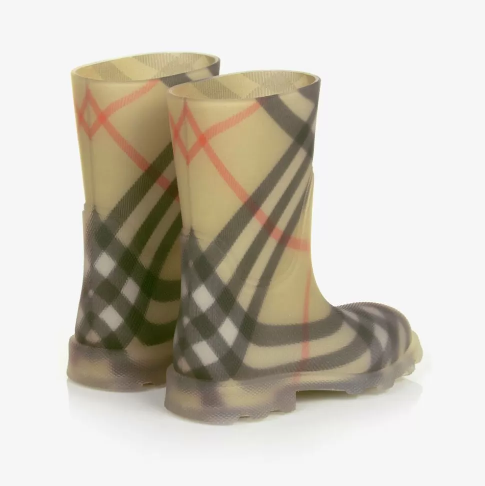 Burberry Beige Vintage Check Rain Boots^BOY Rain Boots | Rain Boots
