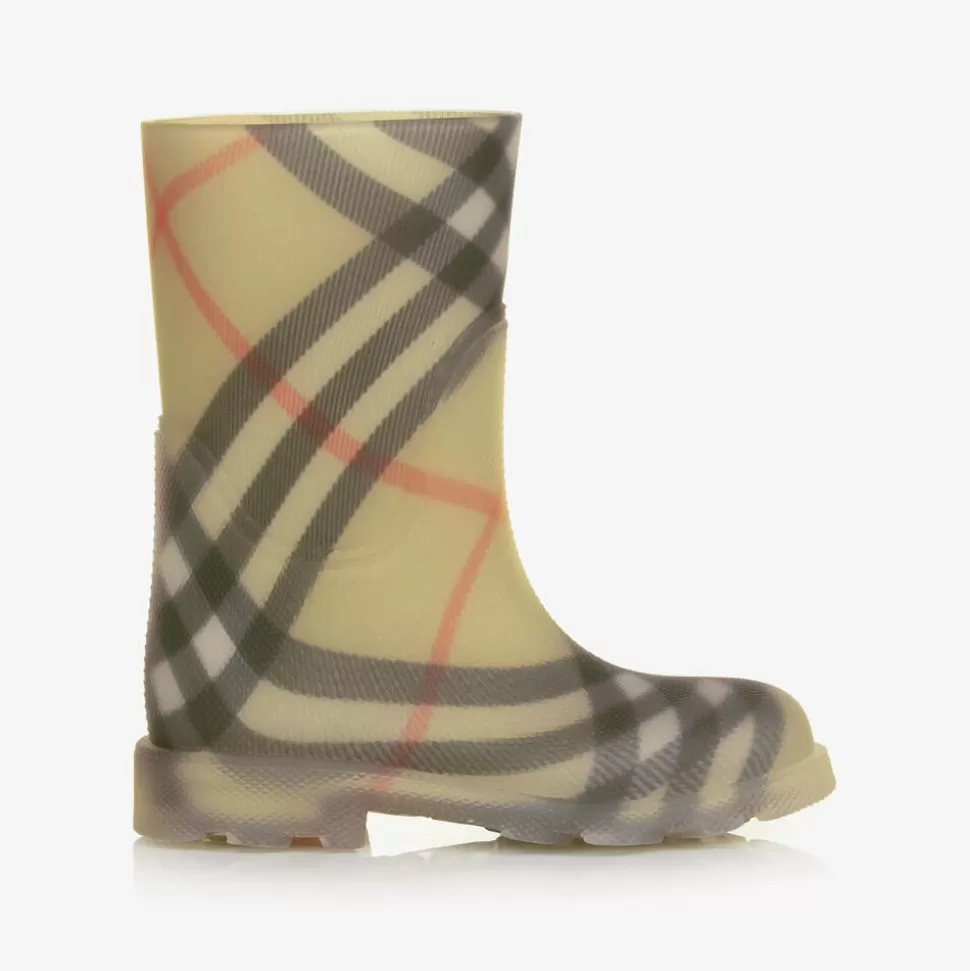 Burberry Beige Vintage Check Rain Boots^BOY Rain Boots | Rain Boots