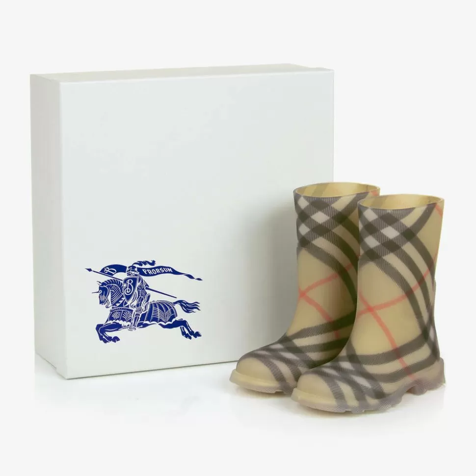 Burberry Beige Vintage Check Rain Boots^BOY Rain Boots | Rain Boots
