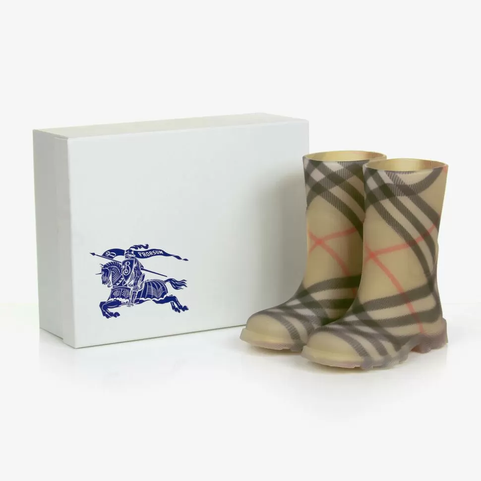 Burberry Beige Vintage Check Rain Boots^BOY Rain Boots | Rain Boots