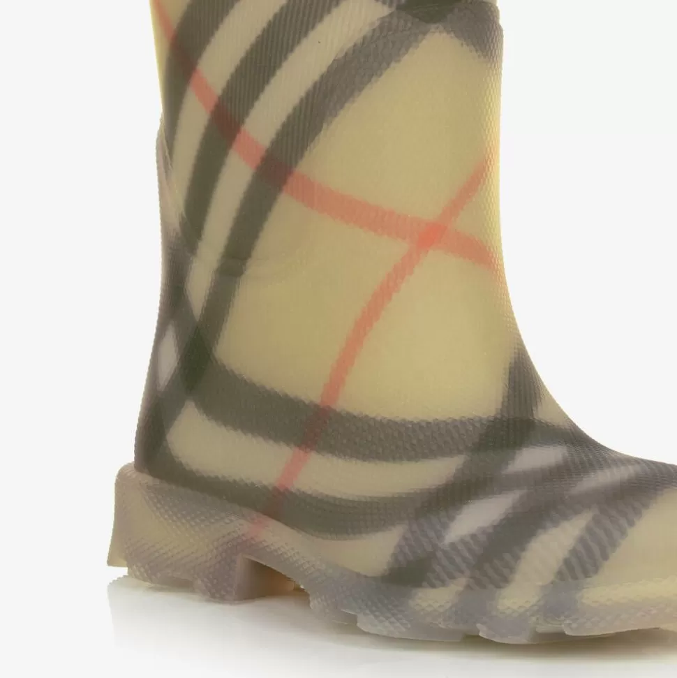 Burberry Beige Vintage Check Rain Boots^BOY Rain Boots | Rain Boots