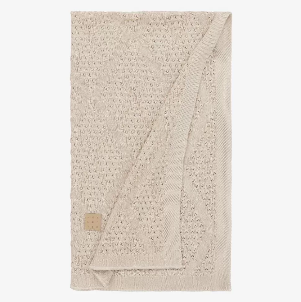 Jamiks Beige Viscose Knit Baby Blanket (100cm)^ Gifts