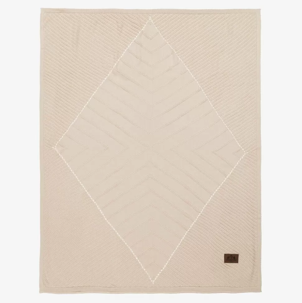 Jamiks Beige Viscose Knit Baby Blanket (100cm)^ Gifts