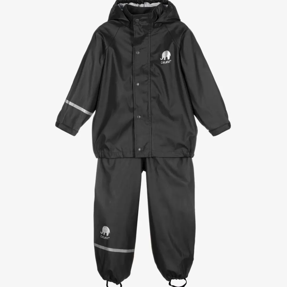 CeLaVi Black 2 Piece Rainsuit^BOY Coats & Jackets | Coats & Jackets