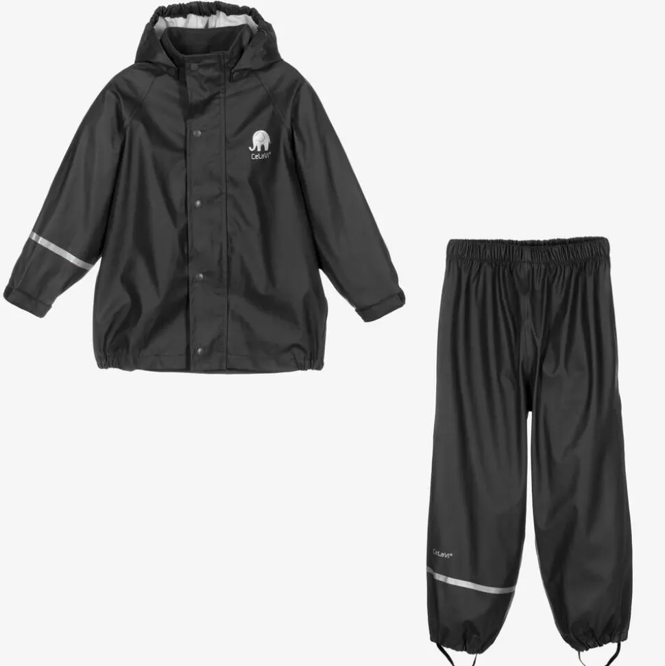 CeLaVi Black 2 Piece Rainsuit^BOY Coats & Jackets | Coats & Jackets