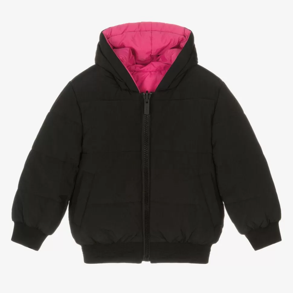 DKNY Black & Pink Reversible Puffer Jacket^ Coats & Jackets
