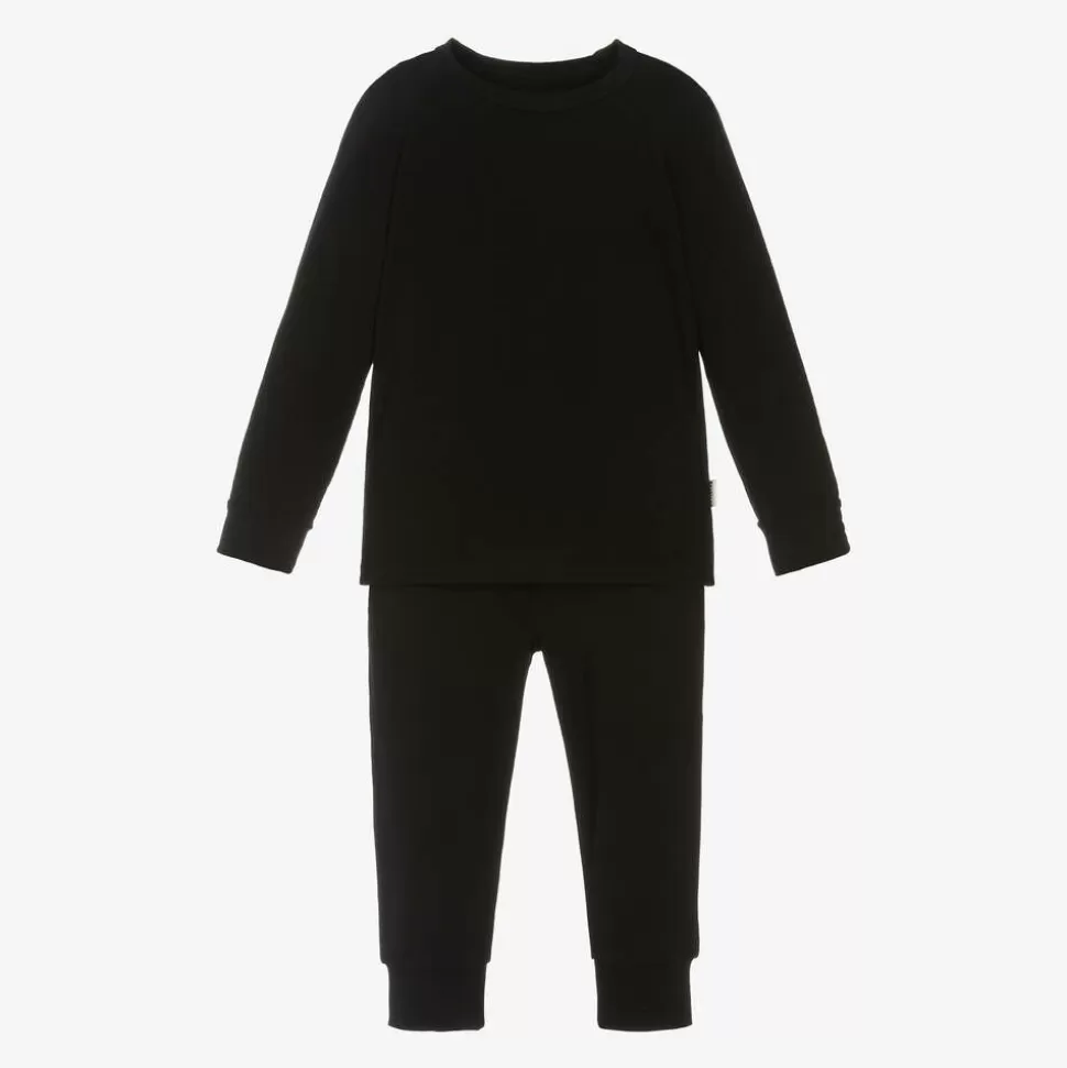 Roarsome Black Bamboo Jersey Base Layer Set^BOY Snowwear | Snowwear