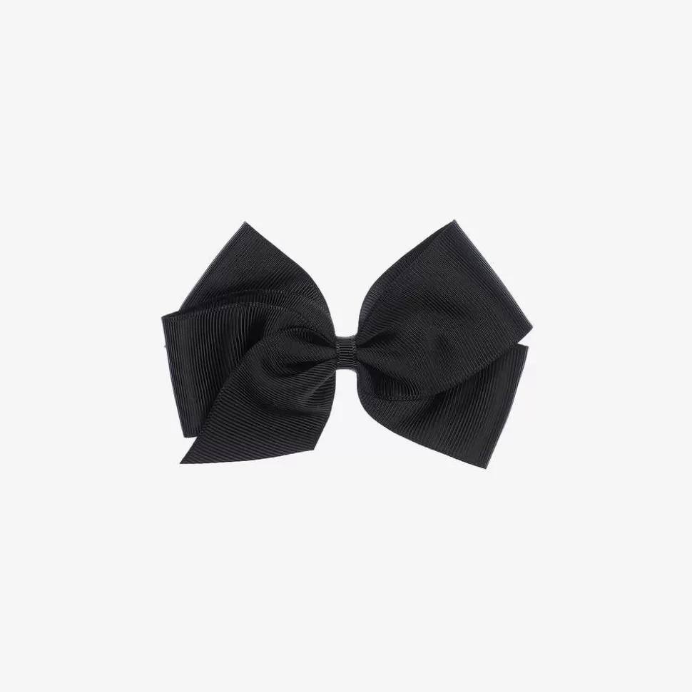 Peach Ribbons Black Bow Hair Clip (12cm)^ Hair Accessories