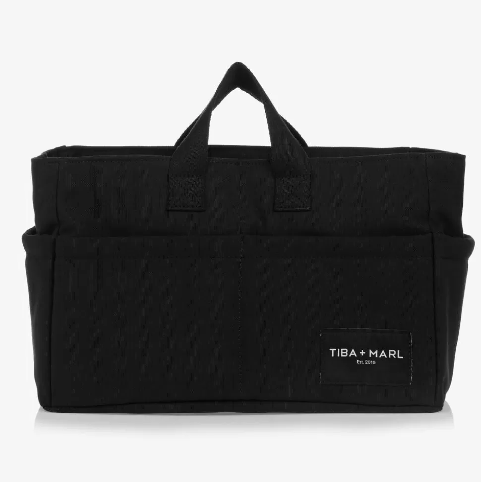TIBA + MARL Black Canvas Changing Caddy (35cm)^ Gifts