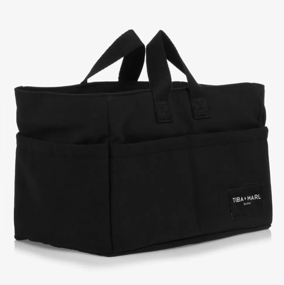 TIBA + MARL Black Canvas Changing Caddy (35cm)^ Gifts