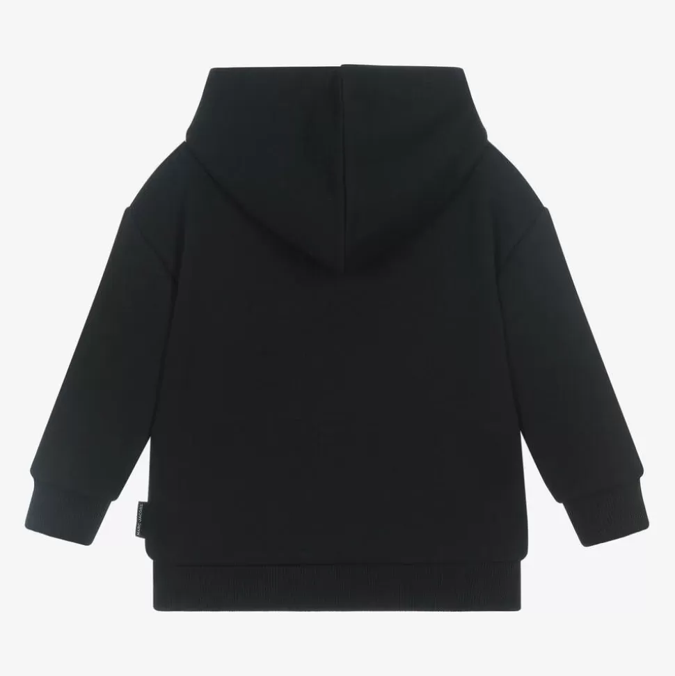 MARC JACOBS Black Cotton Biker Belt Bag Hoodie^BOY Tops
