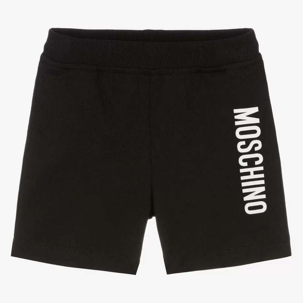 Moschino Baby Black Cotton Jersey Shorts^ Shorts