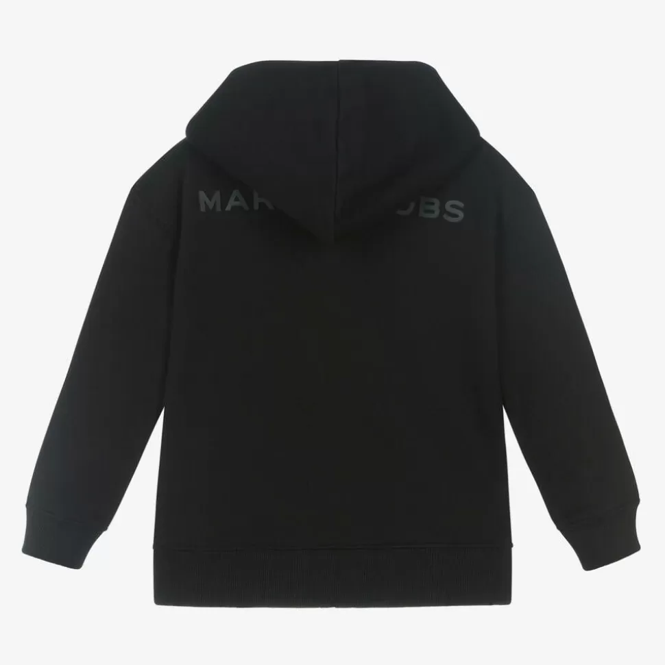 MARC JACOBS Black Cotton Jersey Zip-Up Hoodie^BOY Tops | Tops