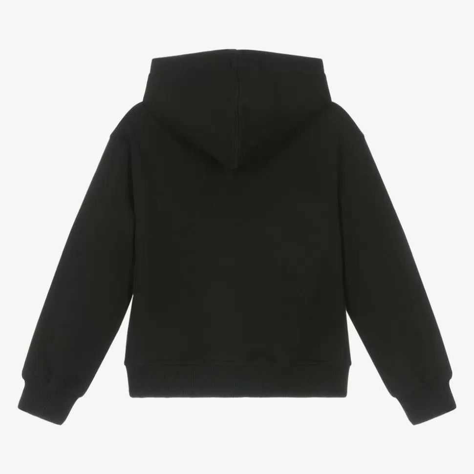 Moschino Kid-Teen Black Cotton Teddy Bear Hoodie^ Tops