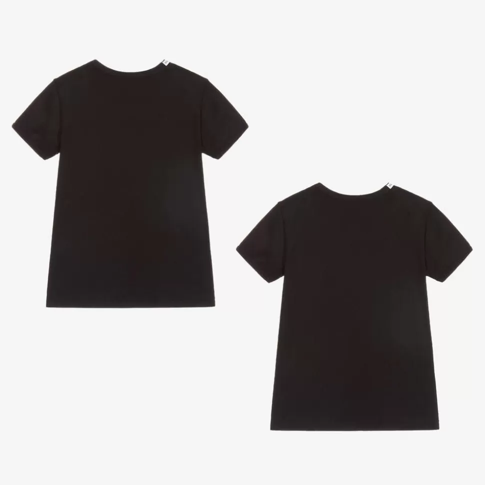 Dolce amp; Gabbana Black Cotton T-Shirts (2 Pack)^BOY Underwear | Underwear