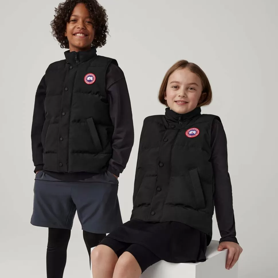 Canada Goose Black Down Padded Vanier Gilet^BOY Coats & Jackets | Coats & Jackets