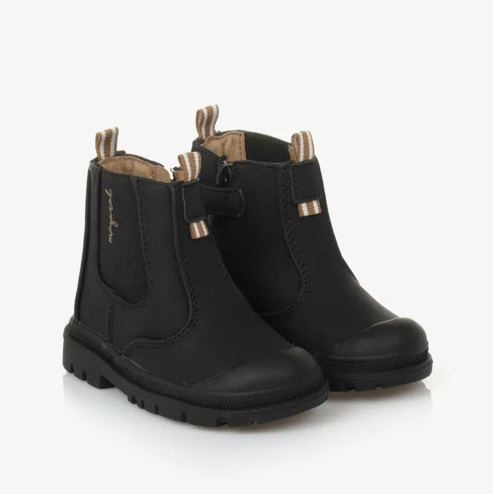 Mayoral Black Faux Leather Chelsea Baby Boots^BOY Boots | Boots
