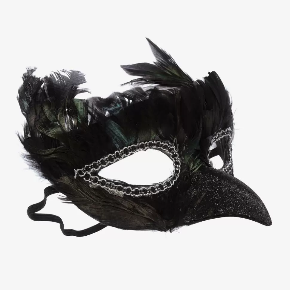 Souza Black Feather Bird Mask^BOY Costumes