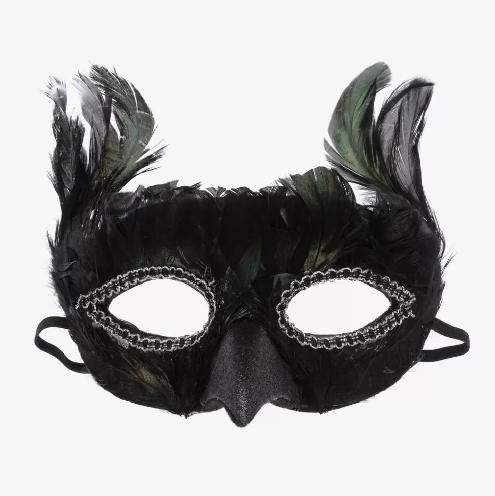 Souza Black Feather Bird Mask^BOY Costumes