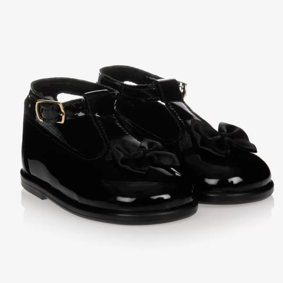 Early Days Black First-Walker Shoes^ First Walkers | First Walkers