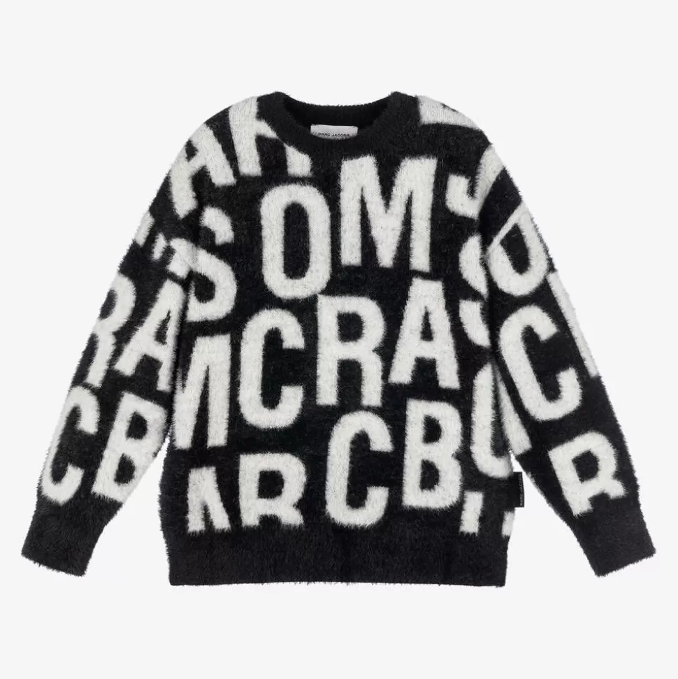 MARC JACOBS Black Fluffy Knitted Sweater^BOY Tops