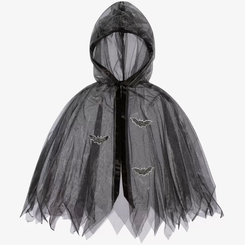 Souza Black Glitter Bat Costume Cape^BOY Costumes