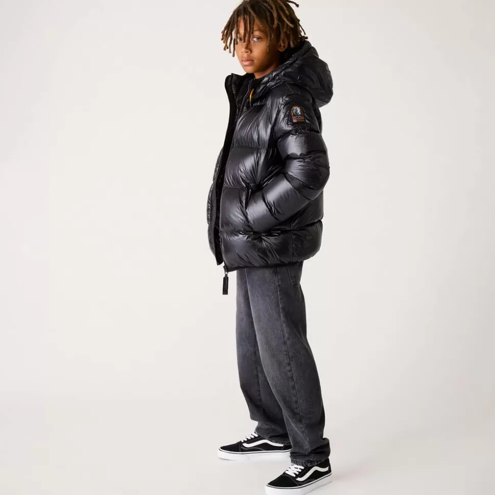 Parajumpers Black Hooded Down Puffer Jacket^BOY Coats & Jackets