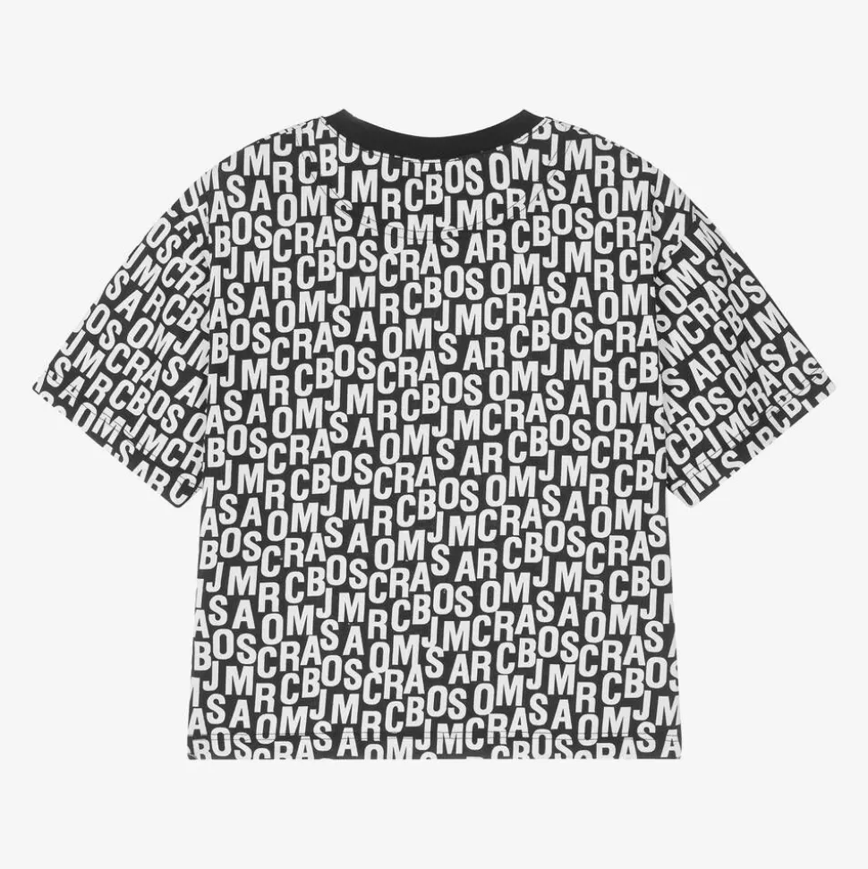 MARC JACOBS Black Jumbled Logo T-Shirt^BOY Tops