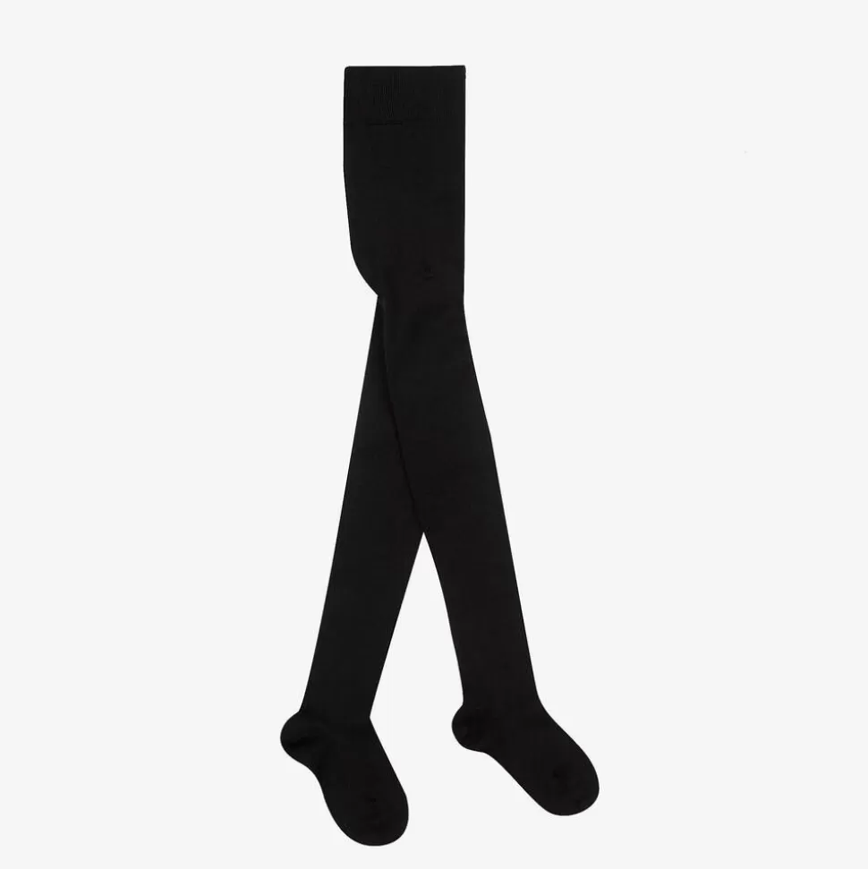 Falke Black Knitted Wool Tights^ Tights | Tights