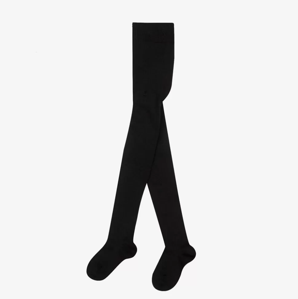 Falke Black Knitted Wool Tights^ Tights | Tights