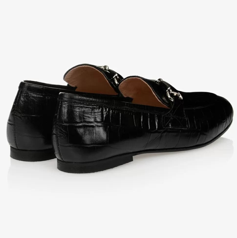 Childrens Classics Black Leather Loafer Shoes^BOY Loafers & Moccasins | Loafers & Moccasins
