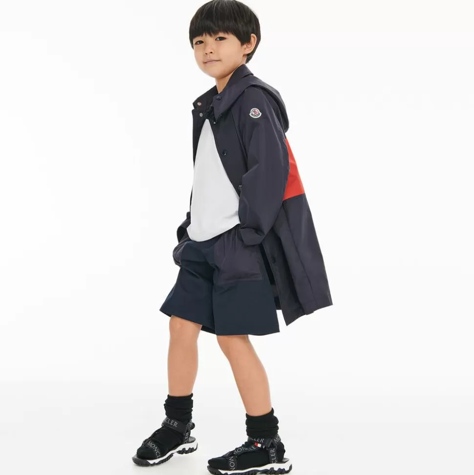 Moncler Enfant Black Logo Sporty Sandals^BOY Sandals | Sandals