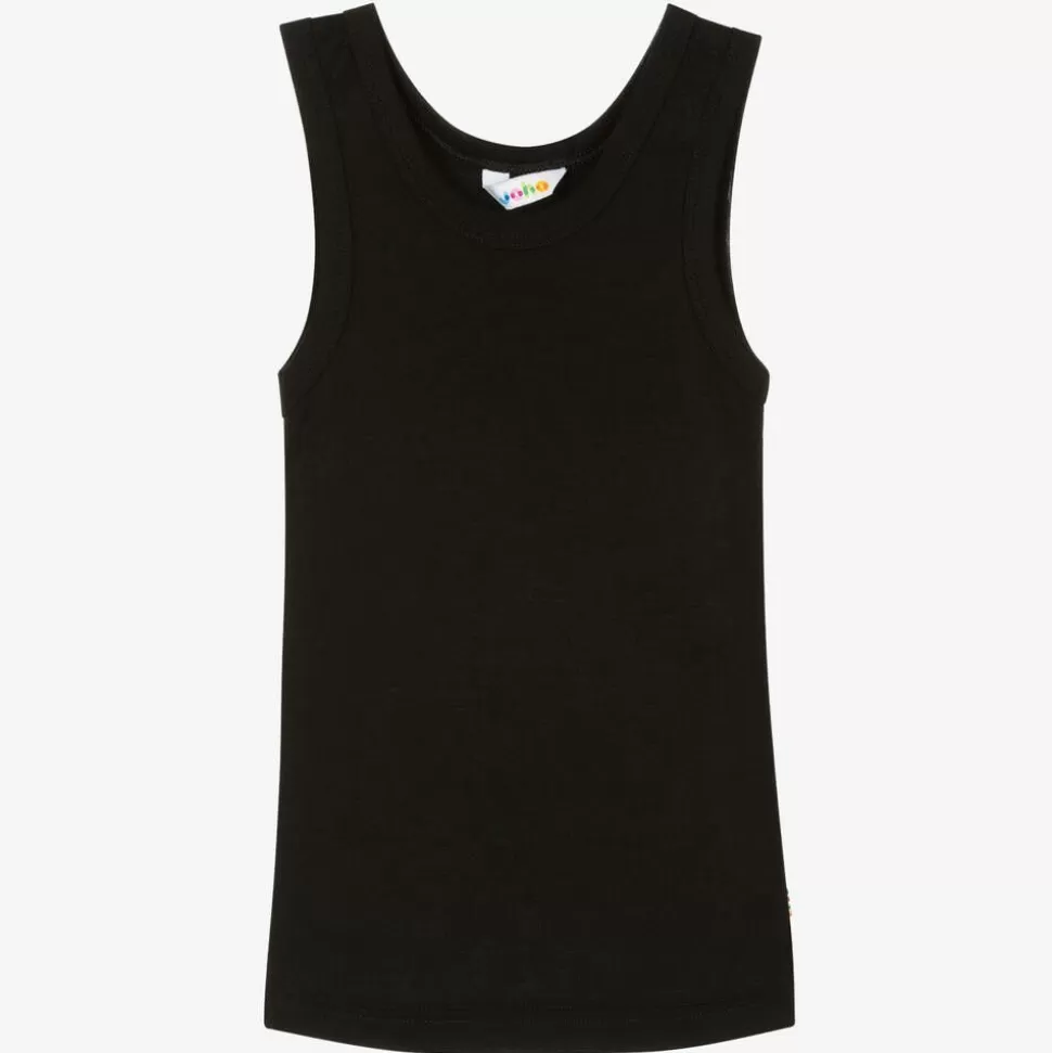 Joha Black Merino Wool & Silk Vest^BOY Underwear