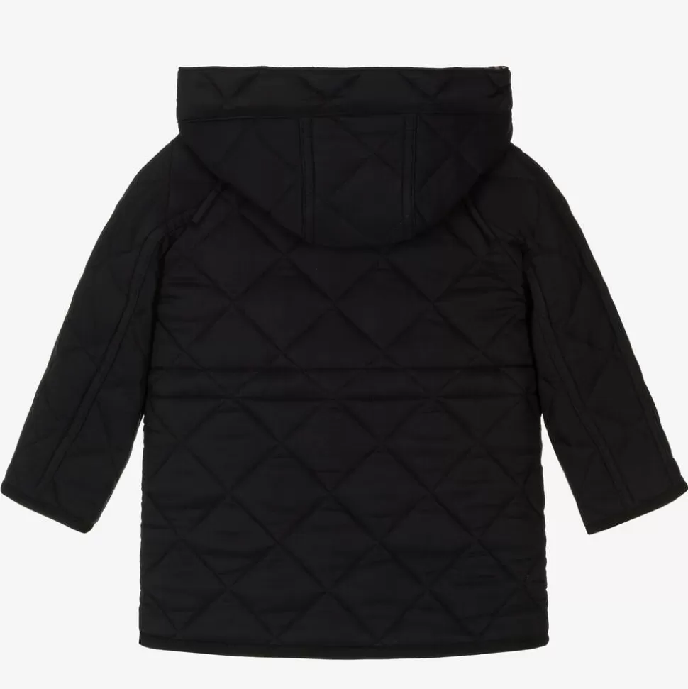 Burberry Black Quilted Vintage Check Baby Coat^BOY Coats & Jackets | Coats & Jackets