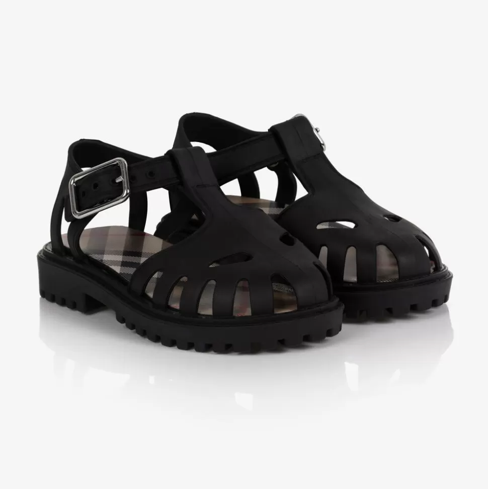 Burberry Black Rubber Sandals^BOY Sandals
