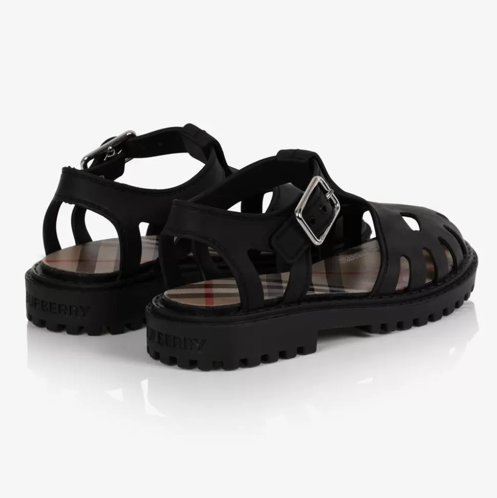 Burberry Black Rubber Sandals^BOY Sandals