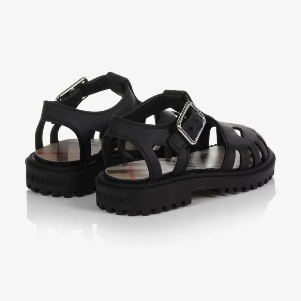 Burberry Black Rubber Sandals^BOY Sandals
