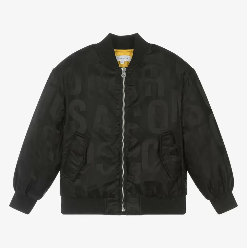MARC JACOBS Black Satin Bomber Jacket^ Coats & Jackets