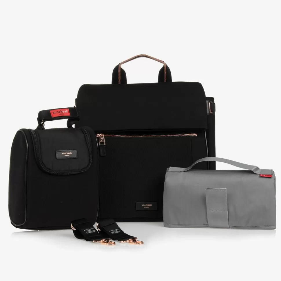 Storksak Black St James Scuba Changing Bag (37cm)^ Gifts