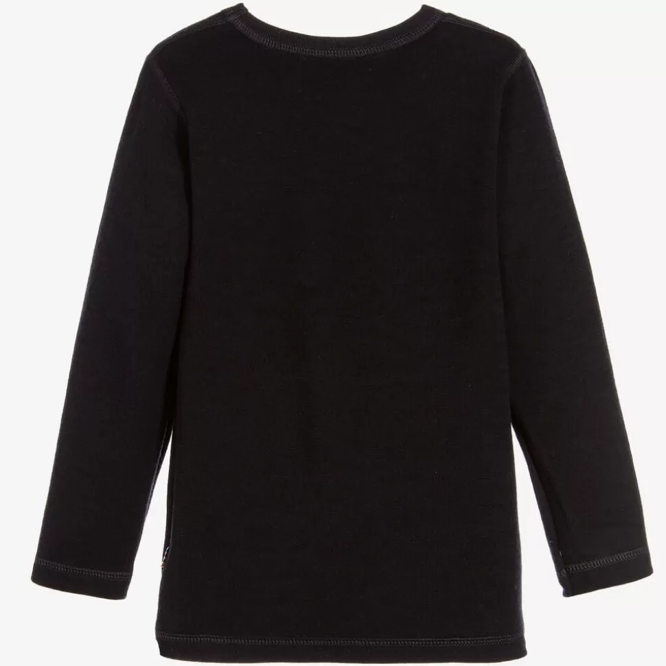 Joha Black Thermal Wool Top^BOY Underwear | Underwear