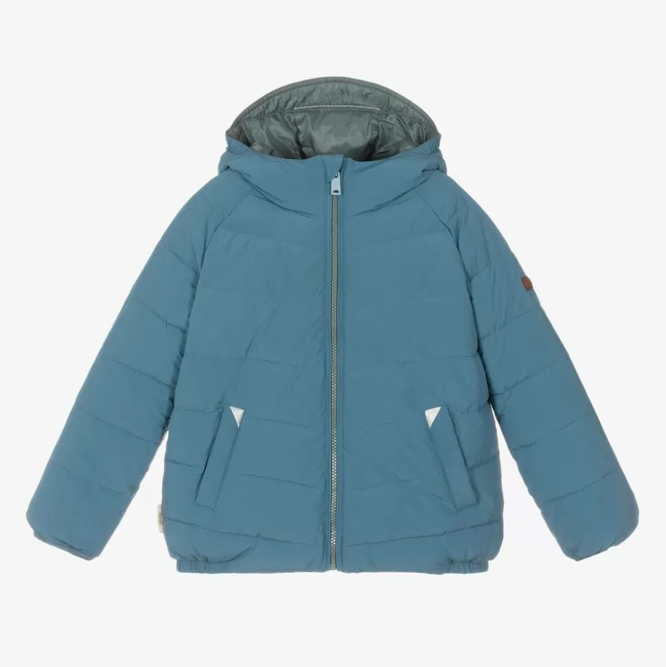Töastie Blue & Green Reversible Puffer Jacket^BOY Coats & Jackets | Coats & Jackets