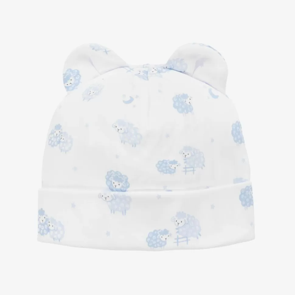 Kissy Kissy Blue & White Cotton Baby Sheep Hat^BOY Hats | Hats
