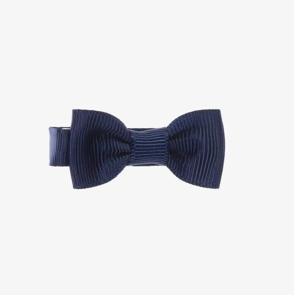 Peach Ribbons Blue Bow Hair Clip (5cm)^ Hair Accessories