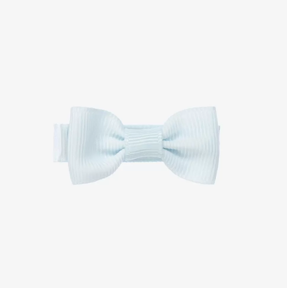 Peach Ribbons Blue Bow Hair Clip (5cm)^ Hair Accessories