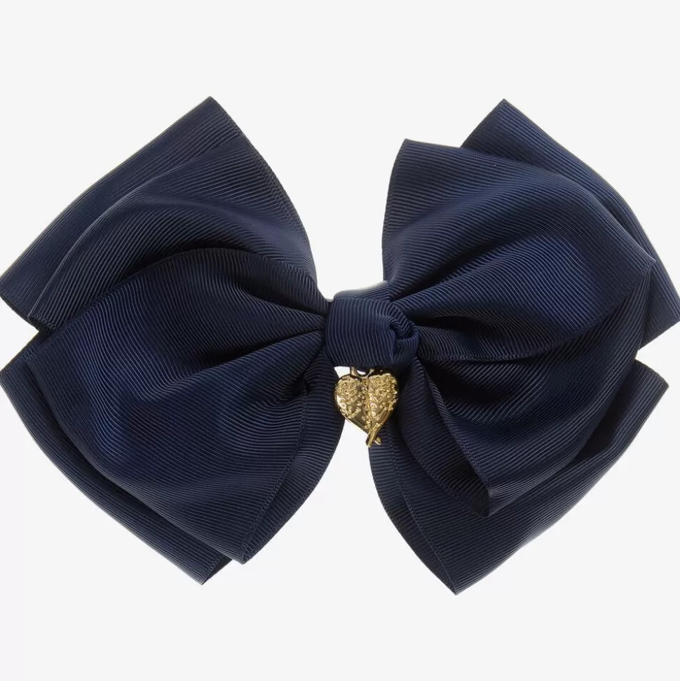 Angels Face Blue Bow Hairclip (19cm)^ Hair Accessories