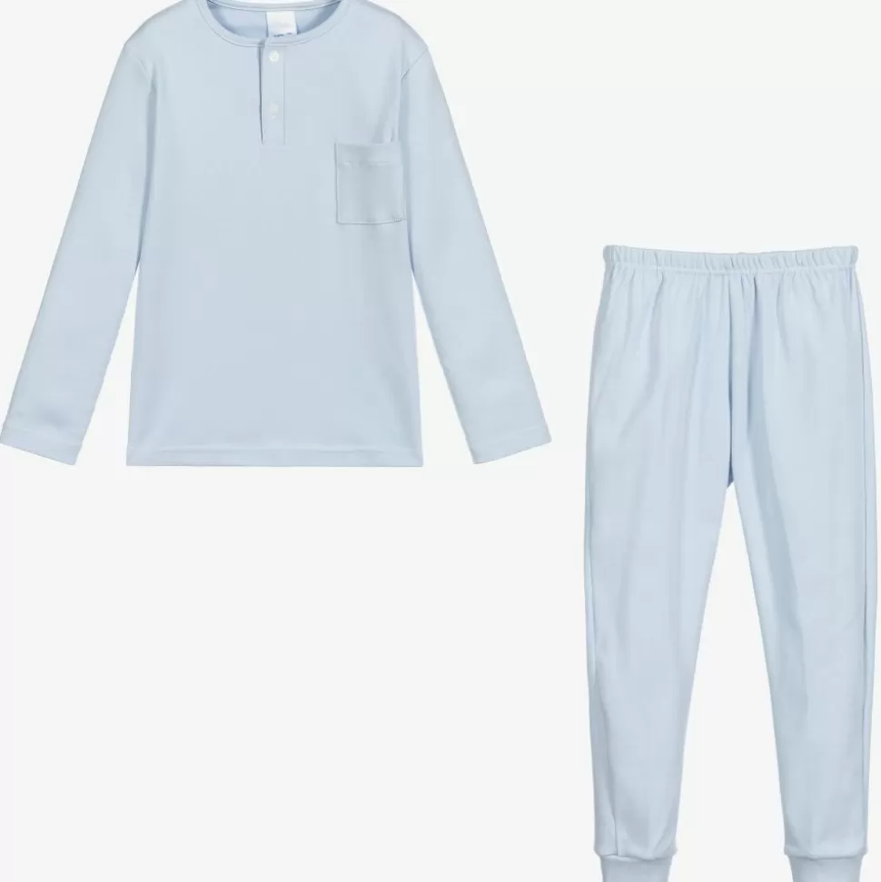 Babidu Blue Cotton Jersey Pyjamas^BOY Nightwear