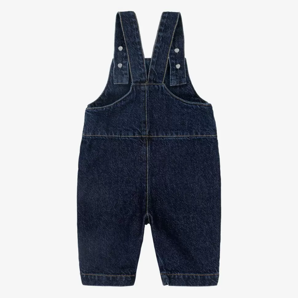 Bobo Choses Blue Denim Colourblock Dungarees^ Trousers