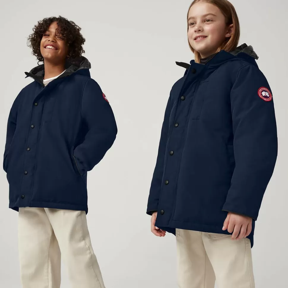 Canada Goose Blue Down Padded Logan Parka Jacket^BOY Coats & Jackets | Coats & Jackets